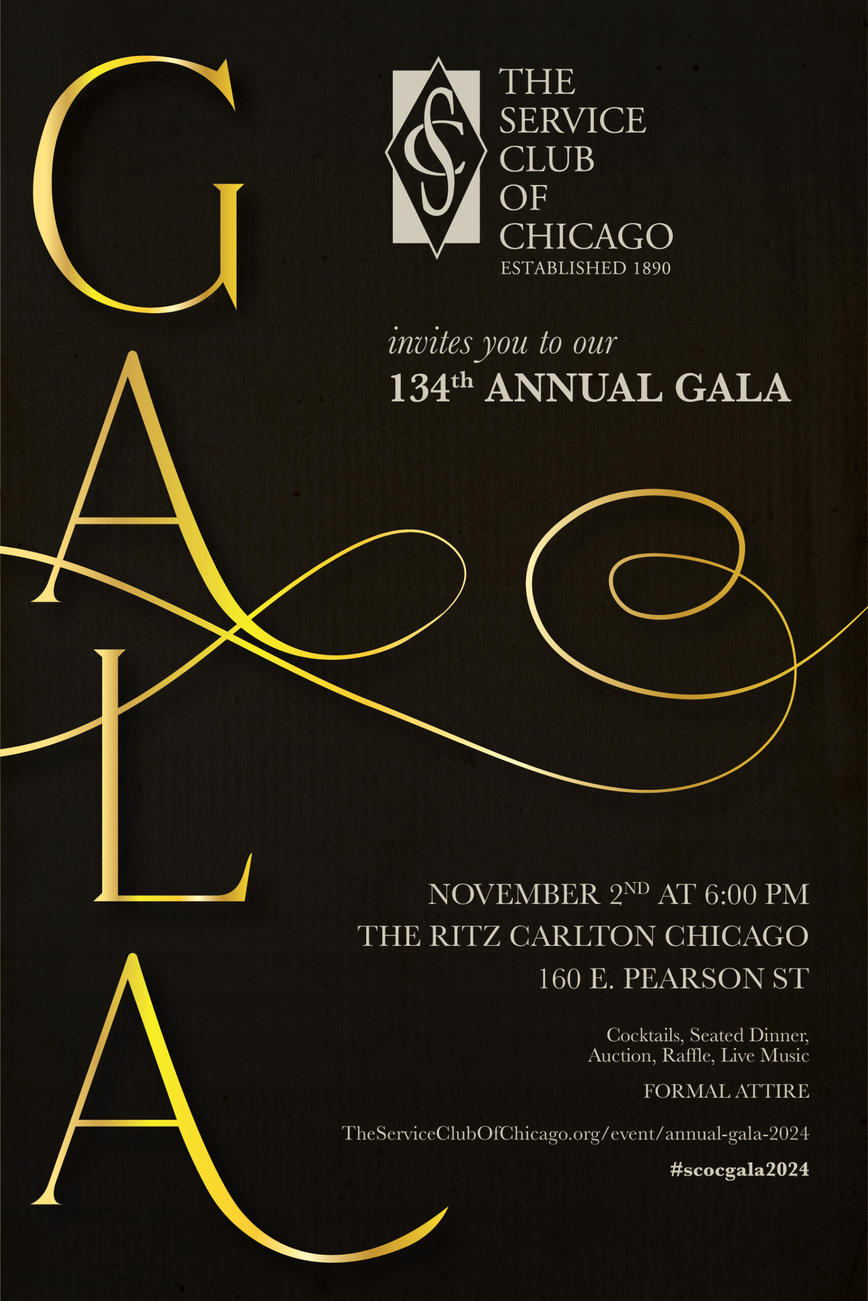 Wicked for Good Gala Invitation