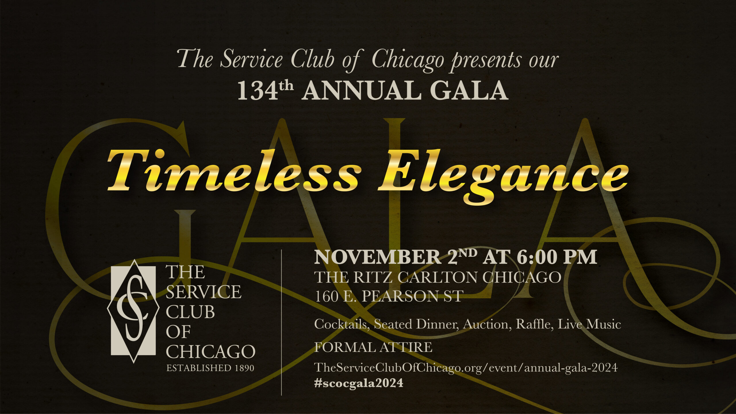 134th Annual Gala Announcement Banner