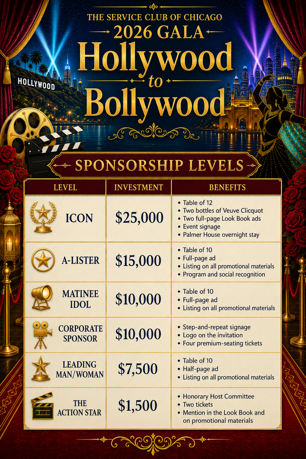 Gala 2026 Sponsorship Packages